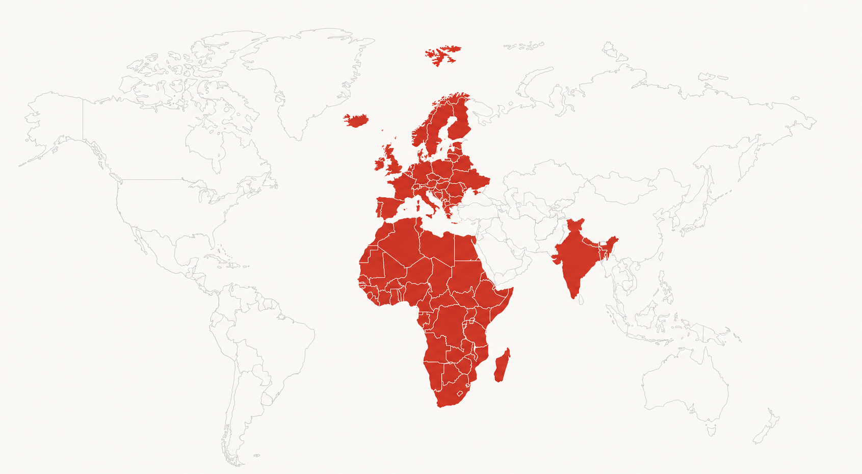 Incresco global presence map