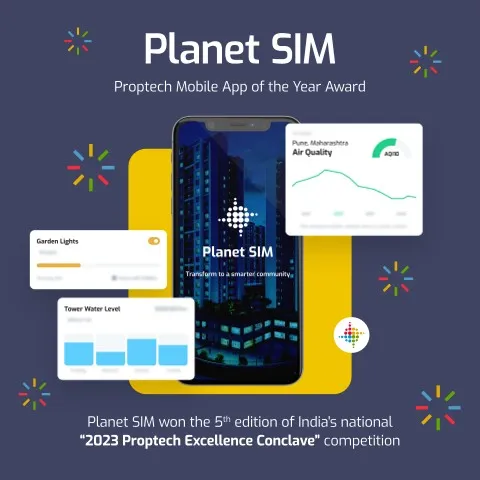 Planet SIM wins the Proptech Mobile App of the Year 2023!