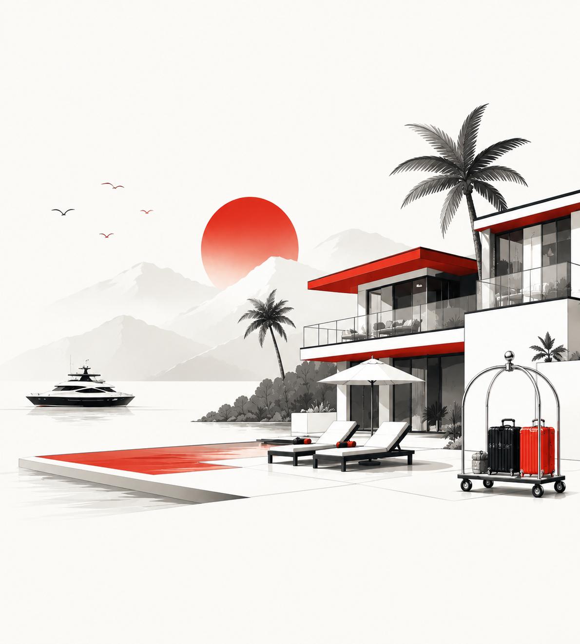 Luxury & Hospitality illustration
